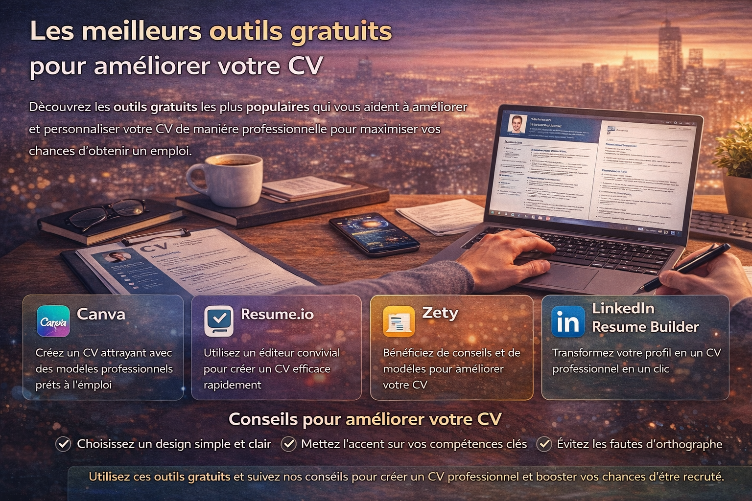 أفضل أدوات مجانية معترف بها لتحسين سيرتك الذاتية وزيادة فرص العمل