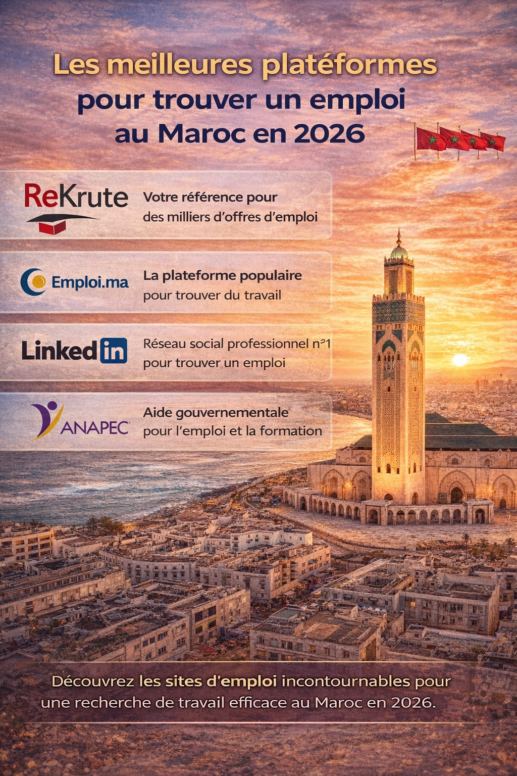 أفضل المنصات للبحث عن عمل في المغرب 2026