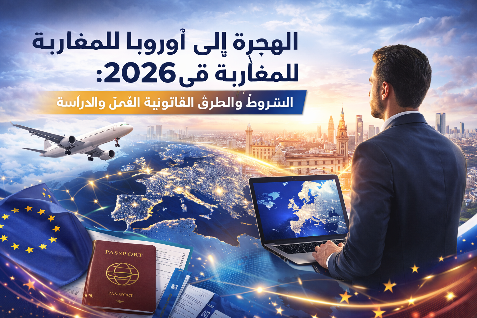الهجرة إلى أوروبا للمغاربة في 2026: الشروط والطرق القانونية للعمل والدراسة