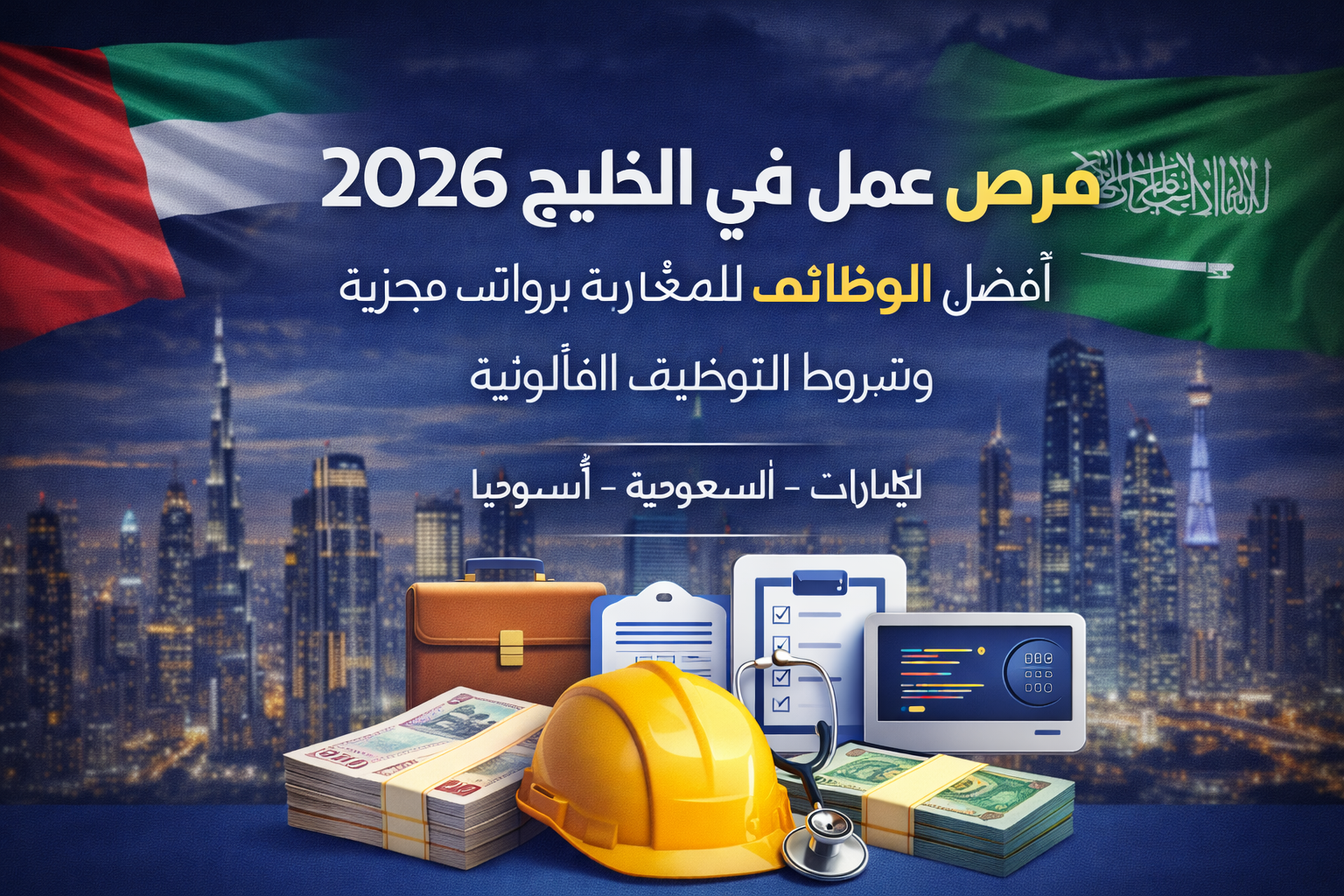 فرص عمل في الخليج 2026: أفضل الوظائف للمغاربة برواتب مجزية وشروط التوظيف القانونية