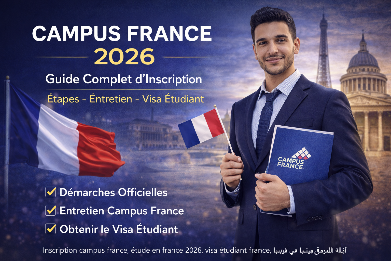 التسجيل في Campus France 2026: الخطوات الكاملة وشروط القبول بالتفصيل