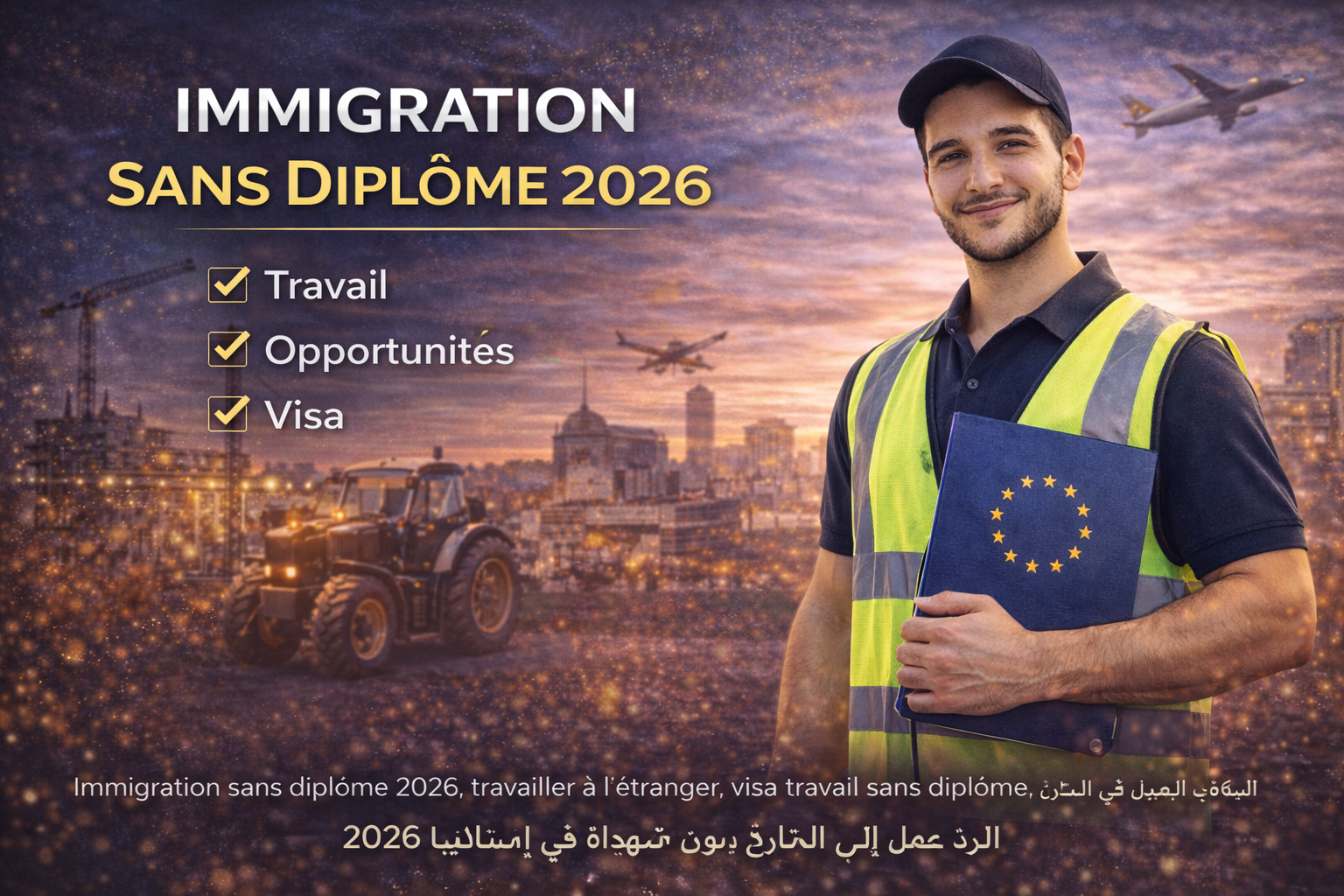 الهجرة بدون شهادة 2026: أفضل الدول التي تقبل العمل بدون دبلوم